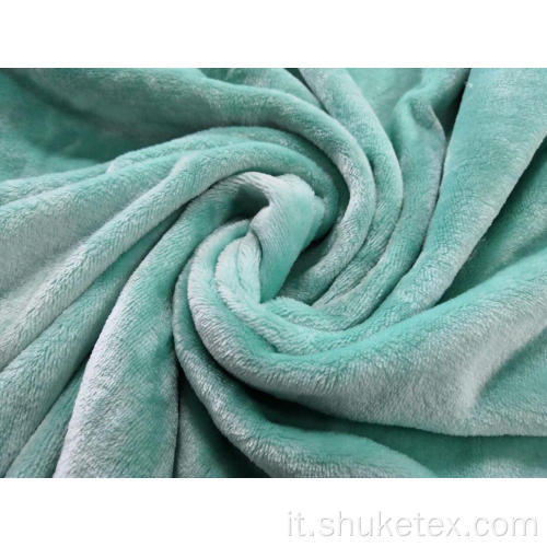 Tessuto a maglia solido in flanella al 100% in poliestere